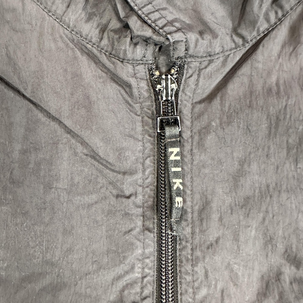 Nike Jacket Mens Large Black Stripe Full Zip Windbreaker Athletic Track - Picture 3 of 6